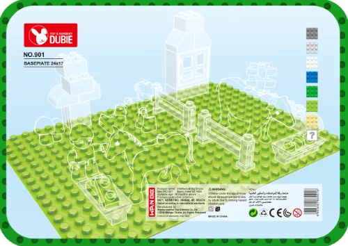 大颗粒-圆角底板BasePlate 24x17 (Green.light green.sandy Yellow.Dark grey.Light grey.Blue.White) (901)